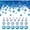 4/6/8/0,394 po-azul rey, variante sur 6 Têtes de Tasses en Verre Facetté Transparent de 0,036 Pouce (3/4/6/0,315 Po) de cristal Rond Tasses Espacées pour Bricolage, Tasses, Colliers, Tasses, Argenté, Joyeuse