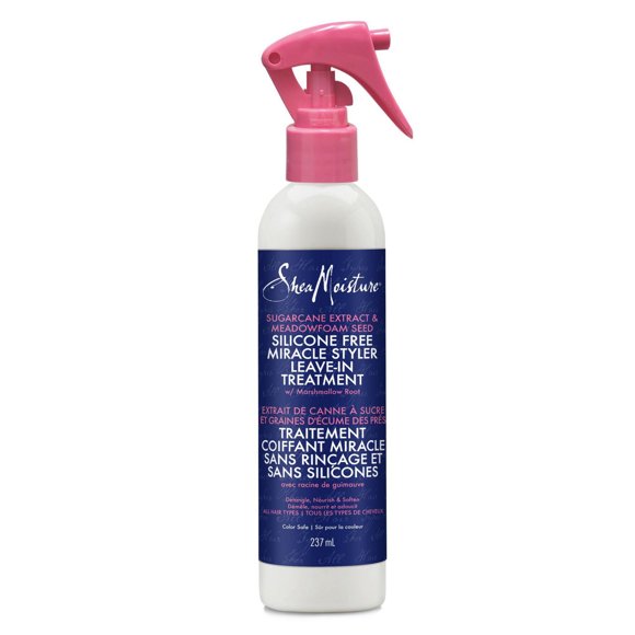 SheaMoisture Sugarcane Extract & Meadowfoam Seed Silicone-Free Miracle Hair Styler Leave-in Hair Treatment