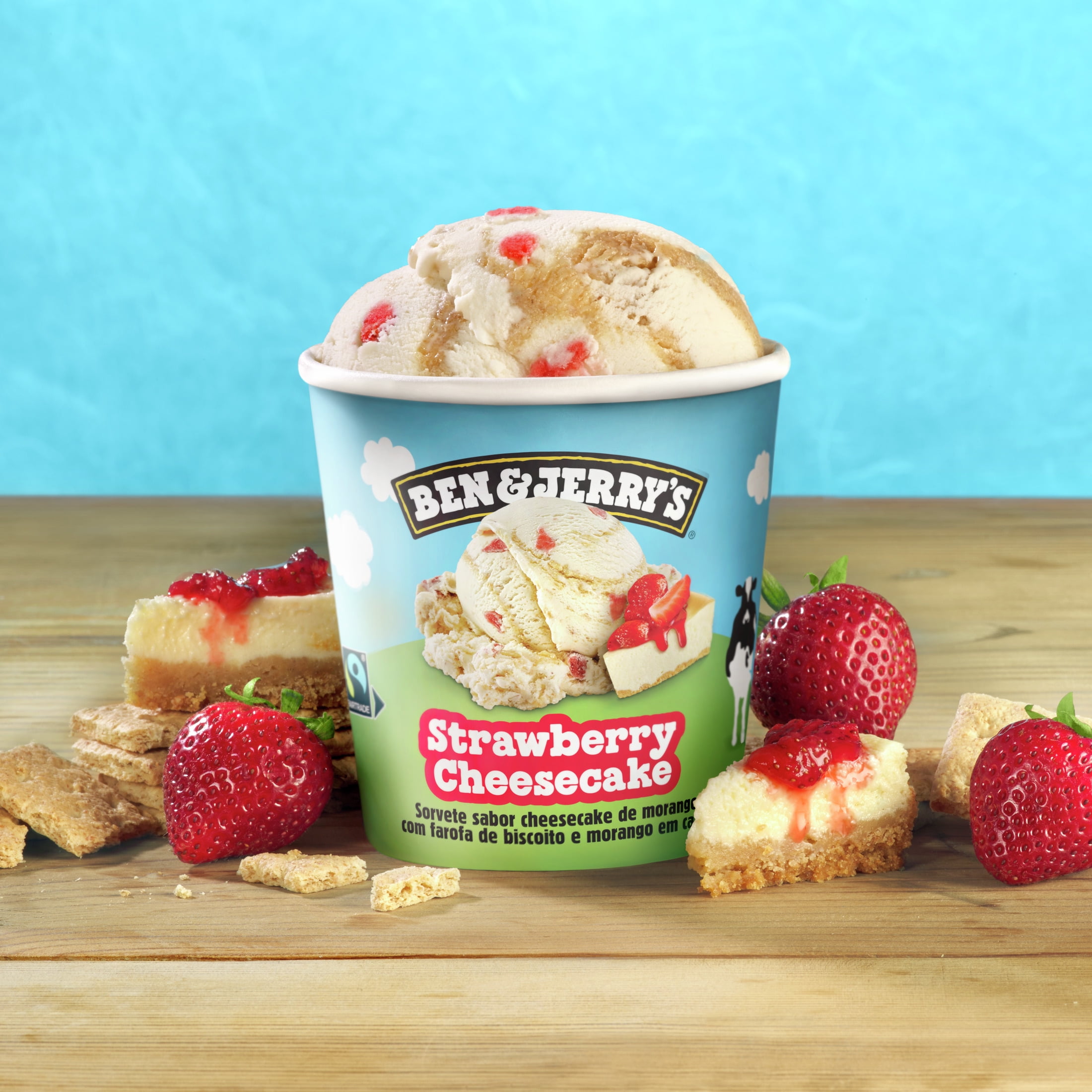 Ben & Jerry's Strawberry Cheesecake Strawberry Ice Cream Pint, 16 fl oz