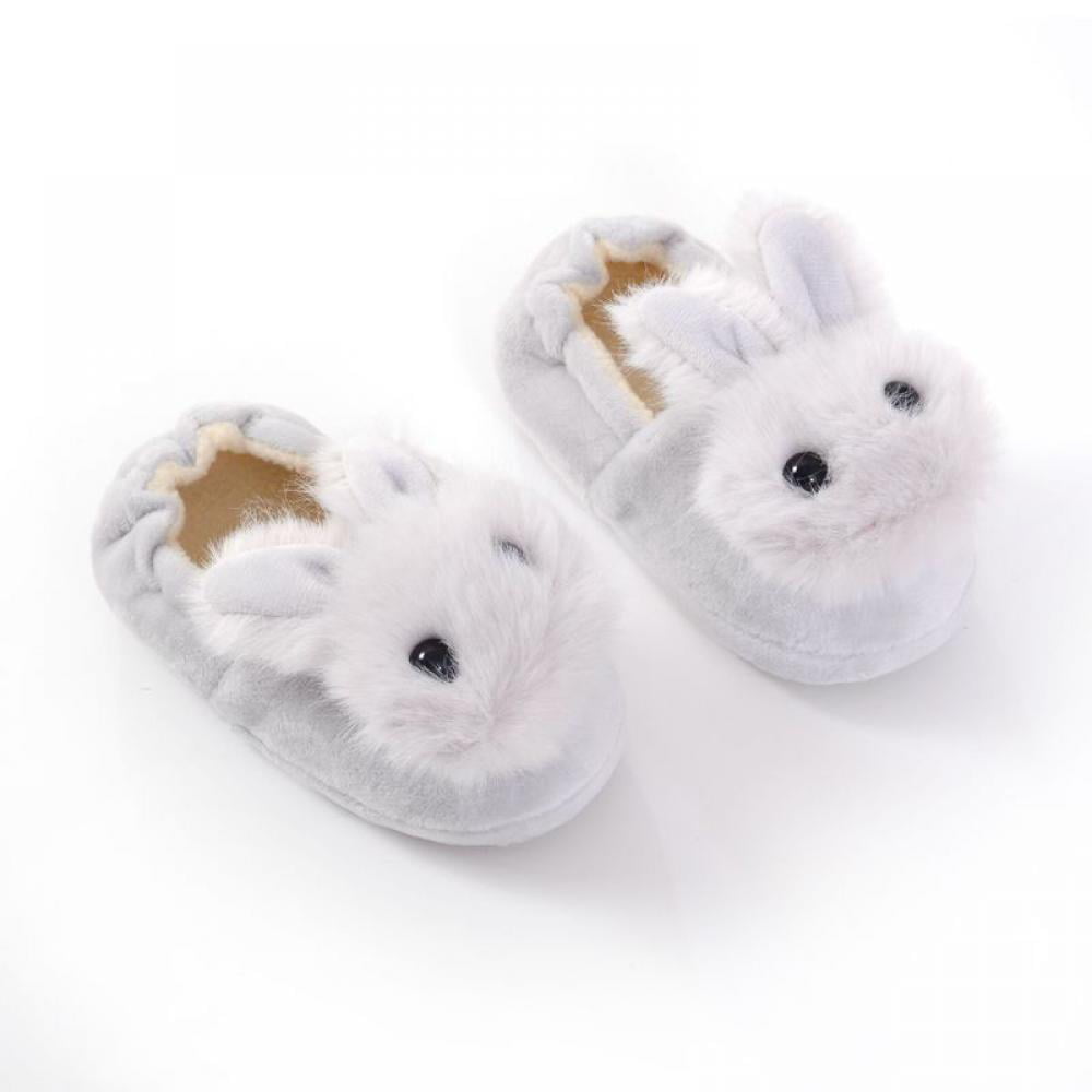 Toddler Girls Fuzzy Slippers Unicorn Tie Dye Fluffy Sandals Cartoon Cute Warm Cozy Plush Slip on Kids House Slippers