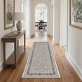 thumbnail image 5 of KUETH 8x10 Soft Vintage Persian Rug for Living Room, Large Machine Washable Low Pile Non Slip Backing Area Rug, Smoky Gray Rug for Bedroom Office, 5 of 5