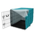 thumbnail image 3 of Botanical Dog Crate Cover, Leaves and Branches Pattern in Monochrome Design Foliage Art, Easy to Use Pet Kennel Cover Small Dogs Puppies Kittens, 7 Sizes, Deep Sky Blue Sea Blue, by Ambesonne, 3 of 6