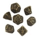 thumbnail image 1 of Juego De Dados De Cobre De 7 Piezas, Ense?anza De Matemáticas Para Amantes, Juego De Mesa De Regalo De Juguete De Dados C Sunnimix Dados poliédricos huecos, 1 of 7