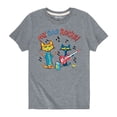 thumbnail image 2 of Pete The Cat - My Dad Rocks - Father's Day - Toddler Short Sleeve Graphic T-Shirt, 2 of 6