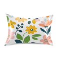 thumbnail image 7 of Yayeee Pillowcase Queen Size Set of 2 Satin Wrinkle Resistant Pillow Case, Retro Yellow Floral, 7 of 7