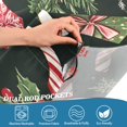 thumbnail image 5 of Yayeee Kitchen Curtains Tier Set of 2 Light Filtering 57"x24" Over Sink Window Panels, Black Christmas Holly, 5 of 7