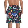 thumbnail image 3 of Kdxio The Underwater World Pattern Mens Casual Shorts - Drawstring Summer Beach Sports Shorts for Men, 3 of 9