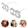 thumbnail image 1 of SHOWERORO 1 Pair New Year Eyewear Number Shape Silver PC Party Accessory for Stage Events Graduation Parties, 1 of 7
