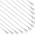 thumbnail image 1 of 12 cadenas de serpiente para hombre y mujer, de acero inoxidable 304, con baño de plata al vacío., 1 of 6