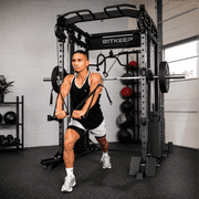 RitKeep PMAX 5600 Pro Home Gym Smith Machine, 6-in-1 Squat Rack Dual Cable Crossover