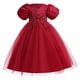 thumbnail image 1 of Vestido Para Niñas, Ropa Para Niñas, Vestido Para Niños, Vestido De Princesa De Manga Corta, Vestido De Cola De Flores, Falda, Vestido De Tutú Rojo Odeerbi LM103-5643, 1 of 9
