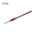 thumbnail image 3 of 5uds Pintura Pinceles 7mm Puntiaguda Punta 182mm Longitud Nylon Pelo Detallado Pintura Pincel para Acuarela Óleo Acrílica Pintura(000#), Rojo, 3 of 7