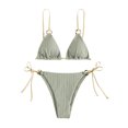 thumbnail image 1 of Conjuntos de bikinis sólidos de encaje de cintura alta dividida para mujer OAVQHLG3B Store  lin121212, 1 of 3
