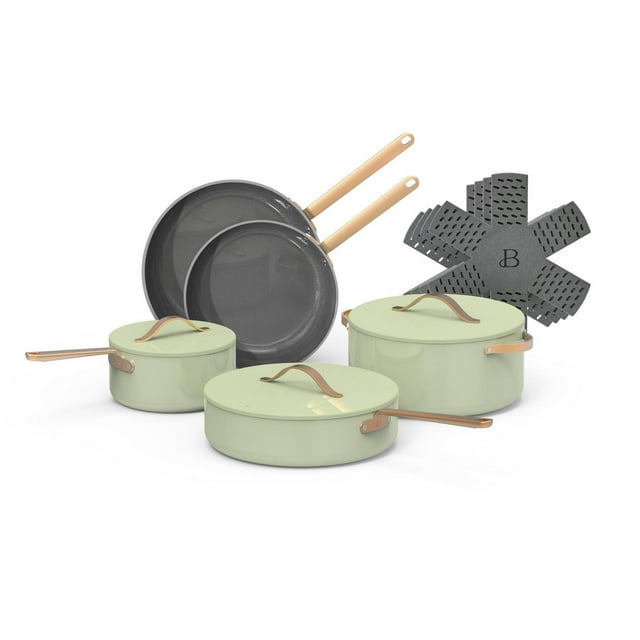 Beautiful by Drew Barrymore 12pc Ceramic Non-Stick Cookware Set