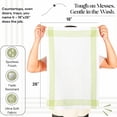thumbnail image 4 of HEIRLOOM COMFORT Lemon Green and White Waffle Kitchen Towels 5 Pack, 100% Cotton, 16x26 Inch, Super Absorbent, Reusable Fast Drying Dish Towels for Cleaning, Washing, Drying Dishes, Kitchen, 4 of 7