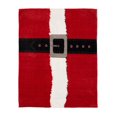 thumbnail image 2 of Safdie & Co. Premium Ultra Soft Ribbed Flannel Christmas Throw Blanket Santa's Suit, 2 of 2