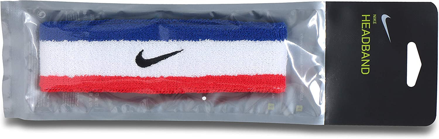 red white and blue nike headband