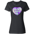 thumbnail image 3 of Inktastic Jesus Loves Me Women's T-Shirt, 3 of 5