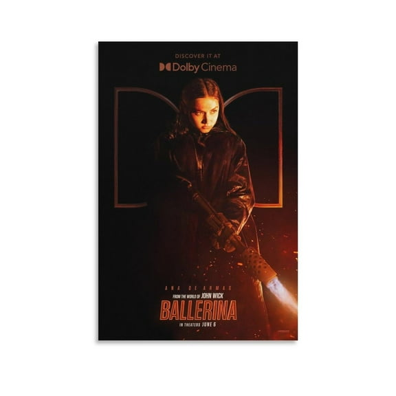 Ballerina - Vintage Blockbuster Movie 3 Poster 2025 New Movie Poster Canvas Wall Art