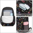 thumbnail image 4 of Game Controller Black Pattern 17" School Backpacks for Teens,Waterproof Oxford Fabric,S-Shape Padded Straps for School,Travel,Hiking,Camping, 4 of 6