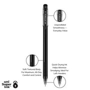 uniball Jetstream 101 Stick Ballpoint Pens, Medium Point (1.0mm), Black Ink, 12 Count