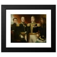 thumbnail image 2 of Julie Hugo 23x20 Black Modern Framed Museum Art Print Titled - General Leopold Hugo with Two of His Brothers and His Son Abel in Catering Uniform (1825), 2 of 5