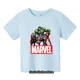 thumbnail image 3 of 2024 Nueva camiseta de algodón estampada para niños y niñas con patrón Marvel, camiseta de manga corta de verano para niños, 3 of 5