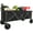 black cart long, variant on REDCAMP Folding Dog Wagon Cart with Extendable Rear End Heavy Duty, 220L Large Collapsible Utility Cart Dog Stroller with Tailgate for Sports Shopping Pet, Black