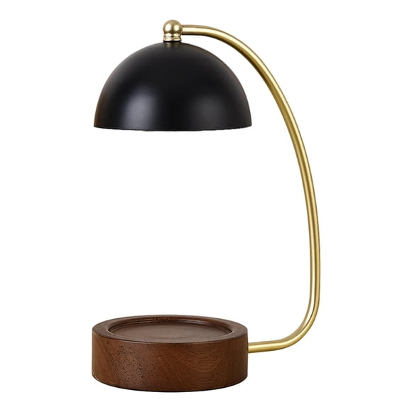 jifeng Lampe à Intensité Réglable pour Faire Fondre, Chauffe-Bougie, Diffuseur de Parfum, Porte-Bougie Chauffe-Plat Veilleuse pour Bureau, Décoration de Salon Yoga SPA, Noir