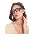 thumbnail image 2 of Gafas de bloqueo de luz azul JFXQDR TR90 Cat Eye para mujer, 2 of 6