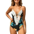 thumbnail image 1 of Maillot de Bain Bikini Femme Croisé devant Lacé Deux Pièces, 1 of 3