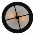 thumbnail image 6 of Meyda Tiffany 144468 Buffalo 2 Light 16" Wide Semi-Flush Drum Ceiling Fixture - Black, 6 of 7