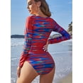 thumbnail image 6 of ALove Women's Long Sleeve One Piece Rashguard Surfing Swimwear UPF 50+ Wetsuit, 6 of 6