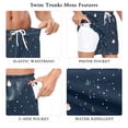 thumbnail image 5 of FORMRS Mens Swim Trunks Mesh Liner Quick Dry Casual Beach Board Shorts with Pockets, Sizes S-2XL, Christmas Whimsy, 5 of 9