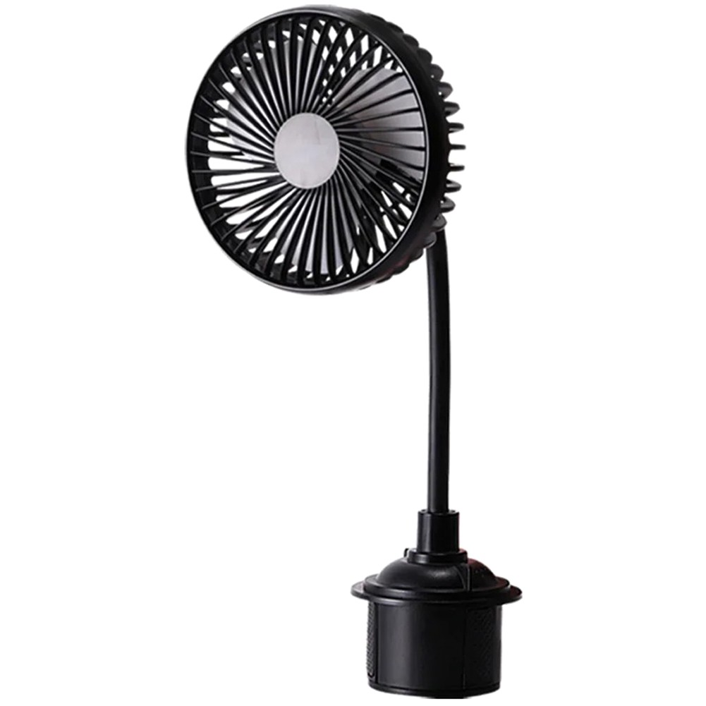 For 360° Rotatable Usb Car Cooling Fan With Adjustable 3-Speed, Portable And