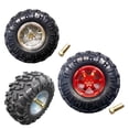 thumbnail image 3 of Negro y plata RC 1: 10 llantas de plástico y neumáticos de goma para coche de carreras en carretera Sharpla Llantas de goma para llantas de auto RC Ruedas, 3 of 8