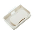 thumbnail image 5 of Unique Bargains 1 Pc Soap Dish Removable Double Layer Soap Holder for Bathroom Beige, 5 of 6