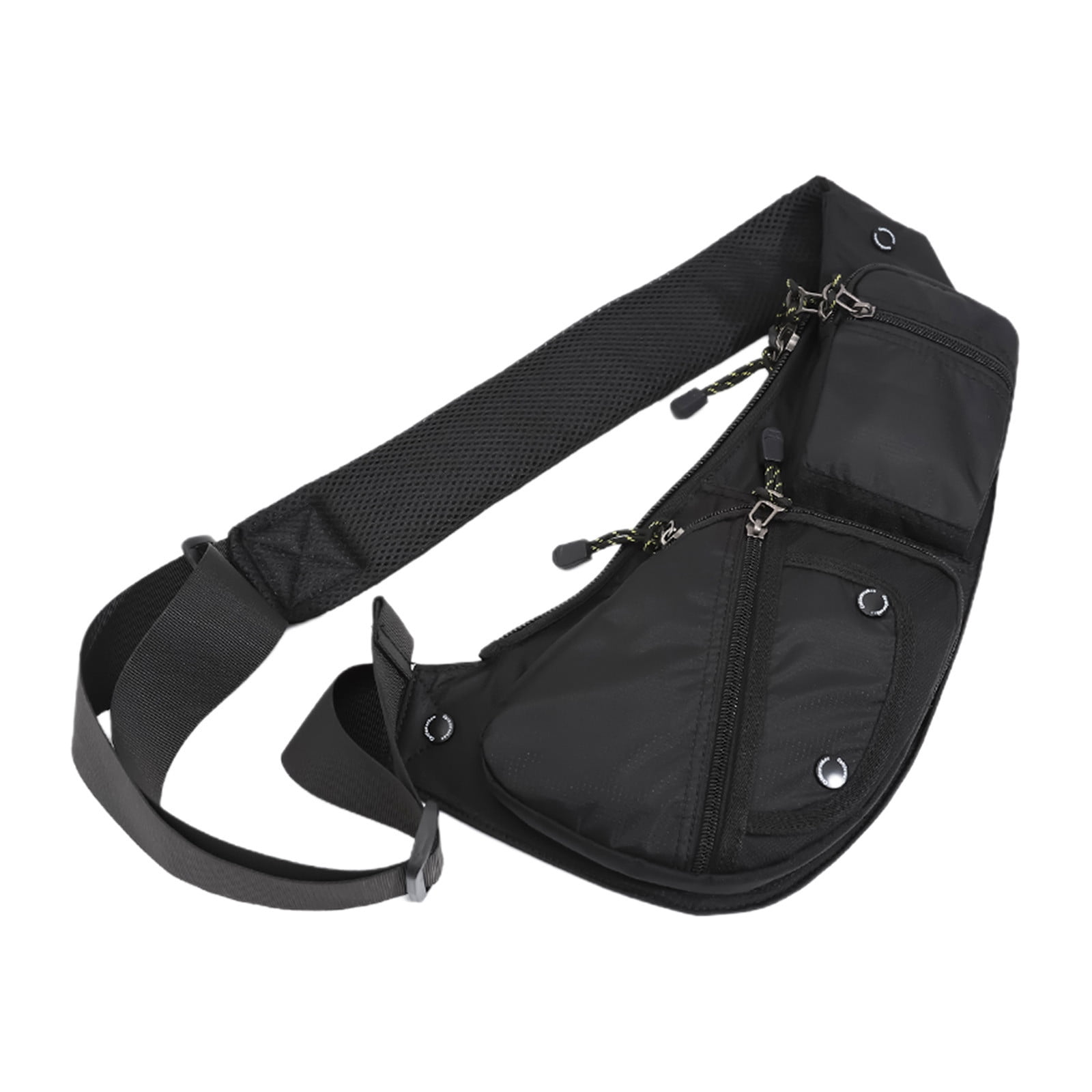 Msgweeeg Shoulder Bag Leather Chest Bag for Men Women Waterproof Crossbody Sling Bag Antis-Theft Fashion Shoulder Bag with Adjustable Strap for Travel Commuting Sports Street Style
