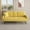 Yellow, variant on Futon Sofa Bed, Upholstered Velvet Sofa Couch with 2 Cup Holders for Living Room, Bedroom, Office, Small Spaces, Pink