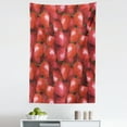 thumbnail image 1 of Summer Tapestry, Fruit Theme Illustration Strawberries Pattern Vibrant Ripe Juicy Organic Food, Fabric Wall Hanging Decor for Bedroom Living Room Dorm, 5 Sizes, Jade Green Red, by Ambesonne, 1 of 1
