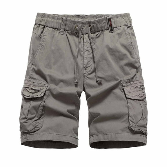 cllios Mens Cargo Shorts with Multi Pockets Outdoor Tactical Work Shorts Lightweight Athletic Shorts Cargo Shorts for Men Under $10 Gray,XXL