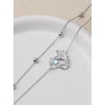 thumbnail image 4 of CACA LADY Nurse Bracelets Moonstone Anklet 925 Sterling Silver Nurse Stethoscope Bracelet Doctor Jewelry for Women, 4 of 6