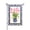 Color 4, variant on Easter Bunny With Colorful Eggs And Flowers Garden Flag For Home Outdoor Garden Yard Decor 12x18 Inch