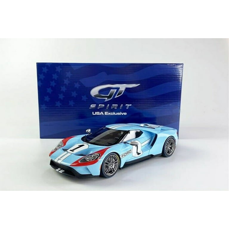 2020 Ford GT #1 Heritage Edition, Light Blue - GT Spirit US027 - 1/18 scale  Resin Model Toy Car