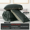thumbnail image 3 of Yalamila California King Size Comforter Set 3-Piece All-Season Down Alternative Reversible Comforter Set,Sage Green,200GSM Cooling Quilted Duvet Insert,95 GSM Soft Cover Bed in a Bag, 3 of 8