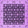 thumbnail image 1 of Ahgly Company Indoor Square Oriental Purple Traditional Area Rugs, 8' Square, 1 of 4