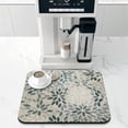 thumbnail image 2 of Washable Rubber Boho Floral Retro Dish Drying Mats for Kitchen Counter Home Large Coffee Bar Pad Accessories and Decor for Utensils Stemware 16''x18'', 2 of 7