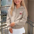 thumbnail image 6 of BOOMNY Child Girls Hoodie Zip Up Cherry Graphic Long Sleeve Hoodies for Kids Fashion Fall Winter Hooded Sweatshirts with Pocket, 6 of 6