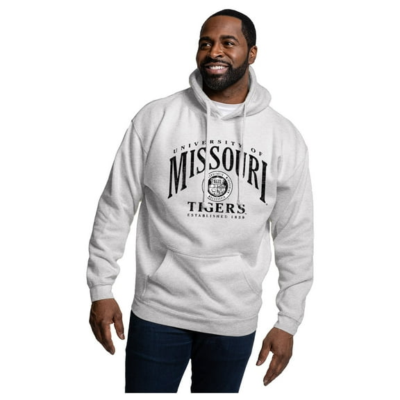 Men's League Collegiate Wear Heather Gray Missouri Tigers Essentials 2.0 Fleece Pullover Hoodie
