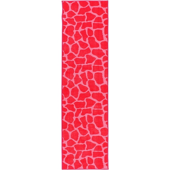 Animal Collection Custom Size Animal Print Area Rug for Living Room, Dining Room, Kitchen, Bedroom, Kids, Giraffe Girly Giraffe - 5' x 11'